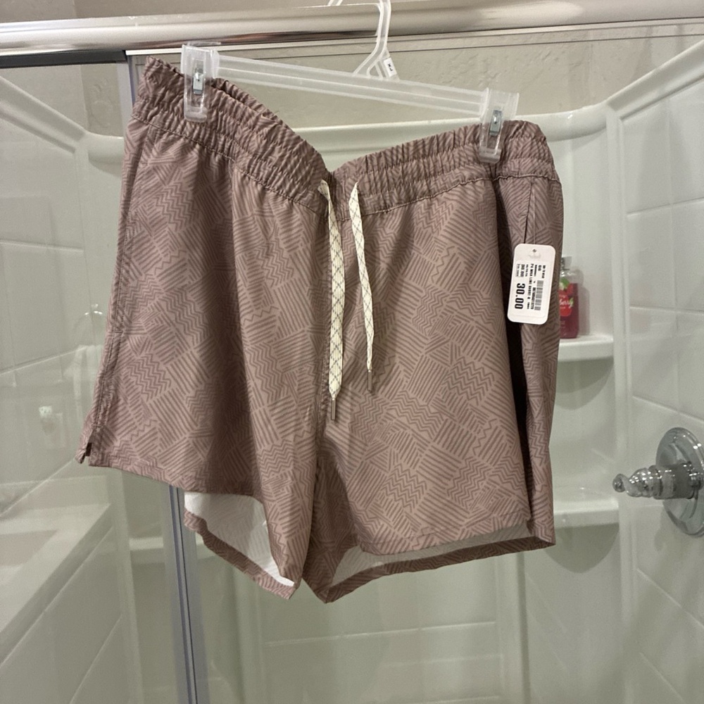 Marika Women's Brown Geometric Athletic Shorts